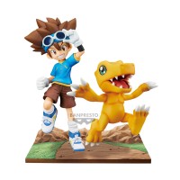 Digimon Adventure Adventure Archives DXF PVC Statue Taichi & Agumon